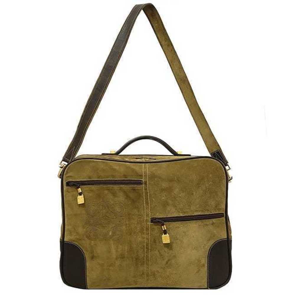 Loewe Suede Bag Leather Tan